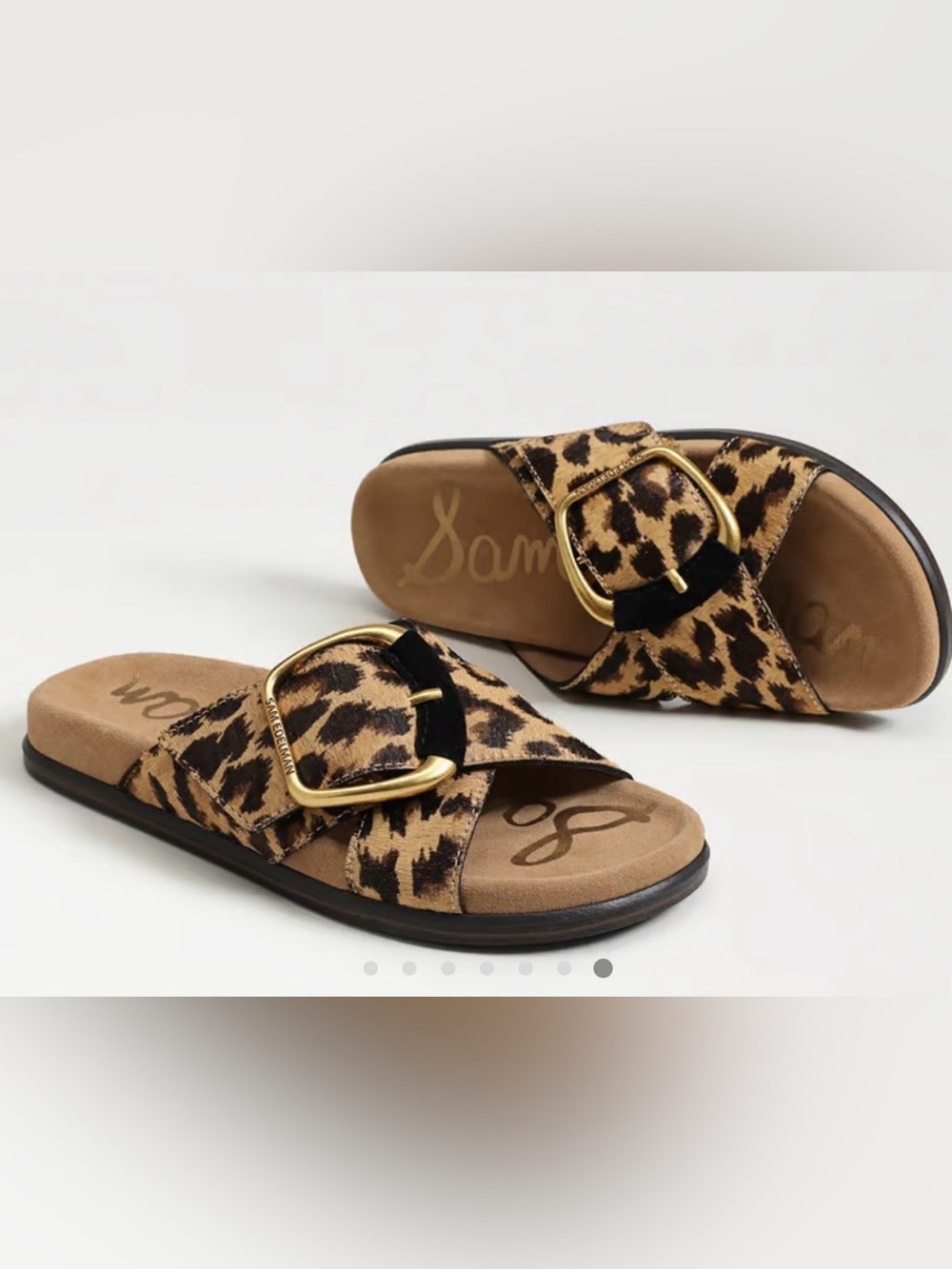 Sam Edelman Darla Buckle leopard sandals